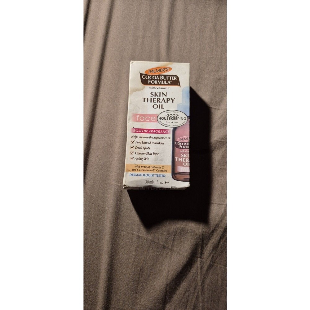 New Palmer's Skin Therapy Face Oil  1oz Fine Lines Wrinkles Dark Spot Dented Box